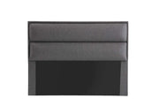Cabeceira de Tecido Linho – 187 cm x 127 cm x 5 cm – Cinza Escuro – Painel de Partículas