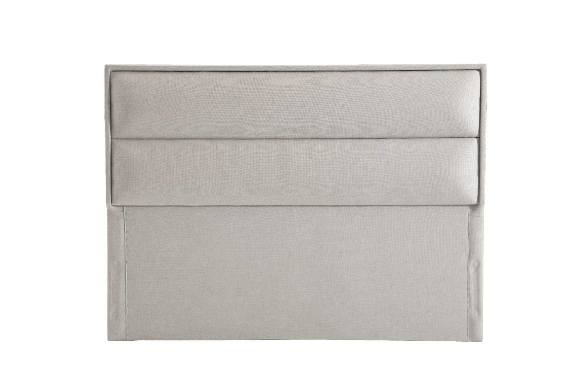 Base e cabeceira de cama de solteiro – 100 cm x 41 cm x 200 cm – Cinza – MDF revestido de melamina