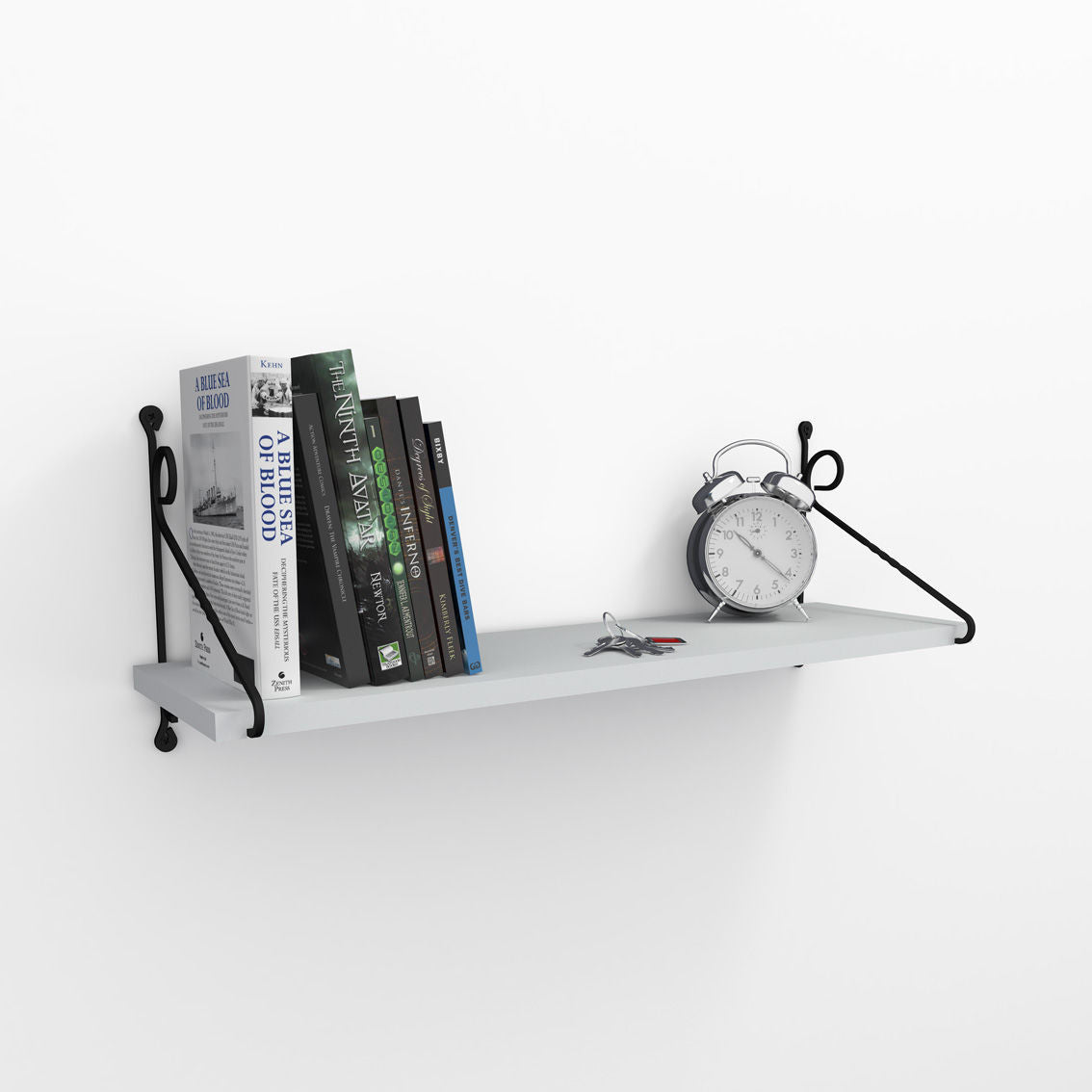 Prateleira de parede – 72 cm x 27 cm x 20 cm – Branco – Painel de partículas