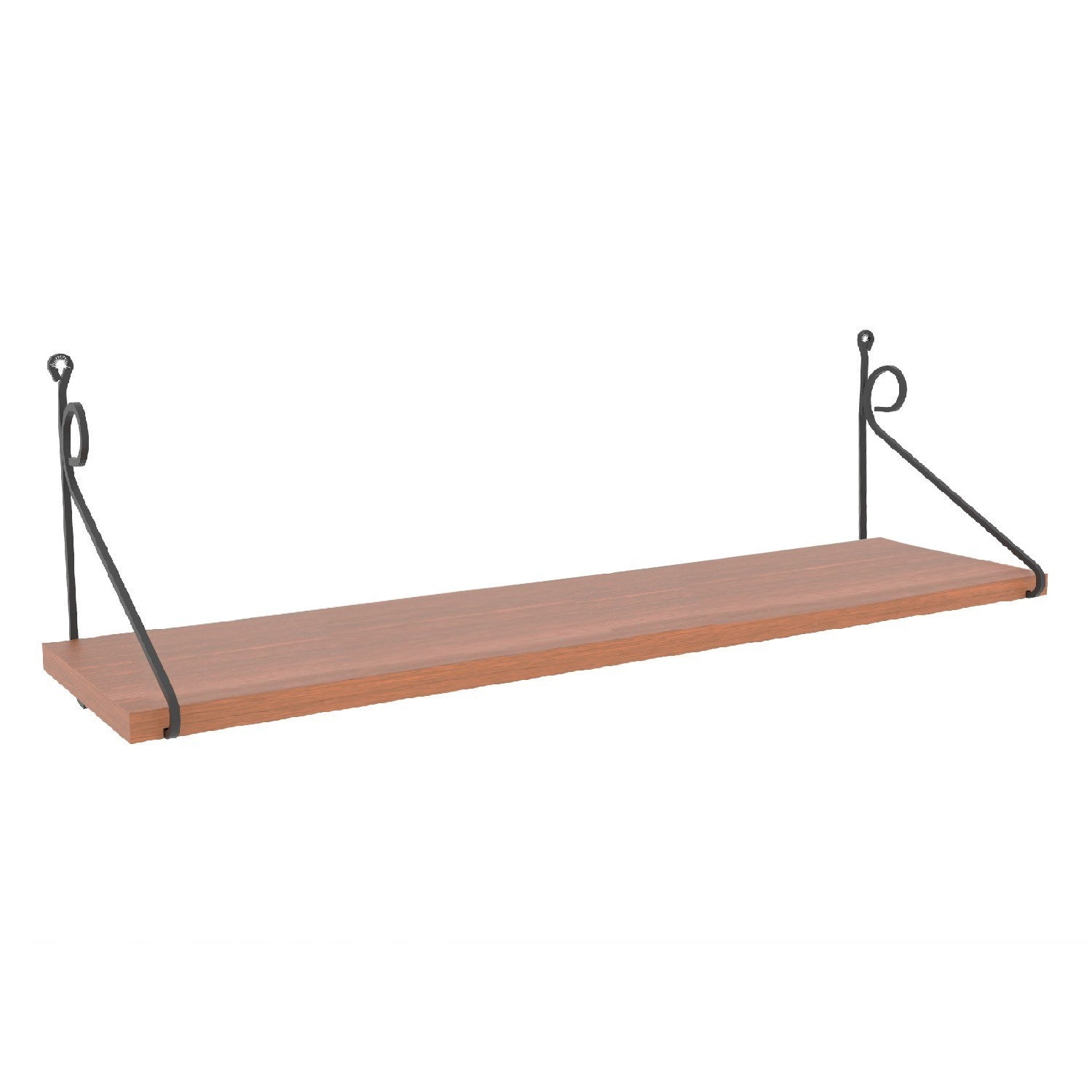 Prateleira de parede – 72 cm x 27 cm x 20 cm – Nogueira – Painéis de partículas