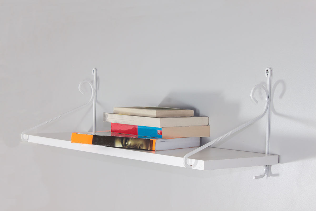 Prateleira de parede – 72 cm x 27 cm x 20 cm – Branco – Painel de partículas