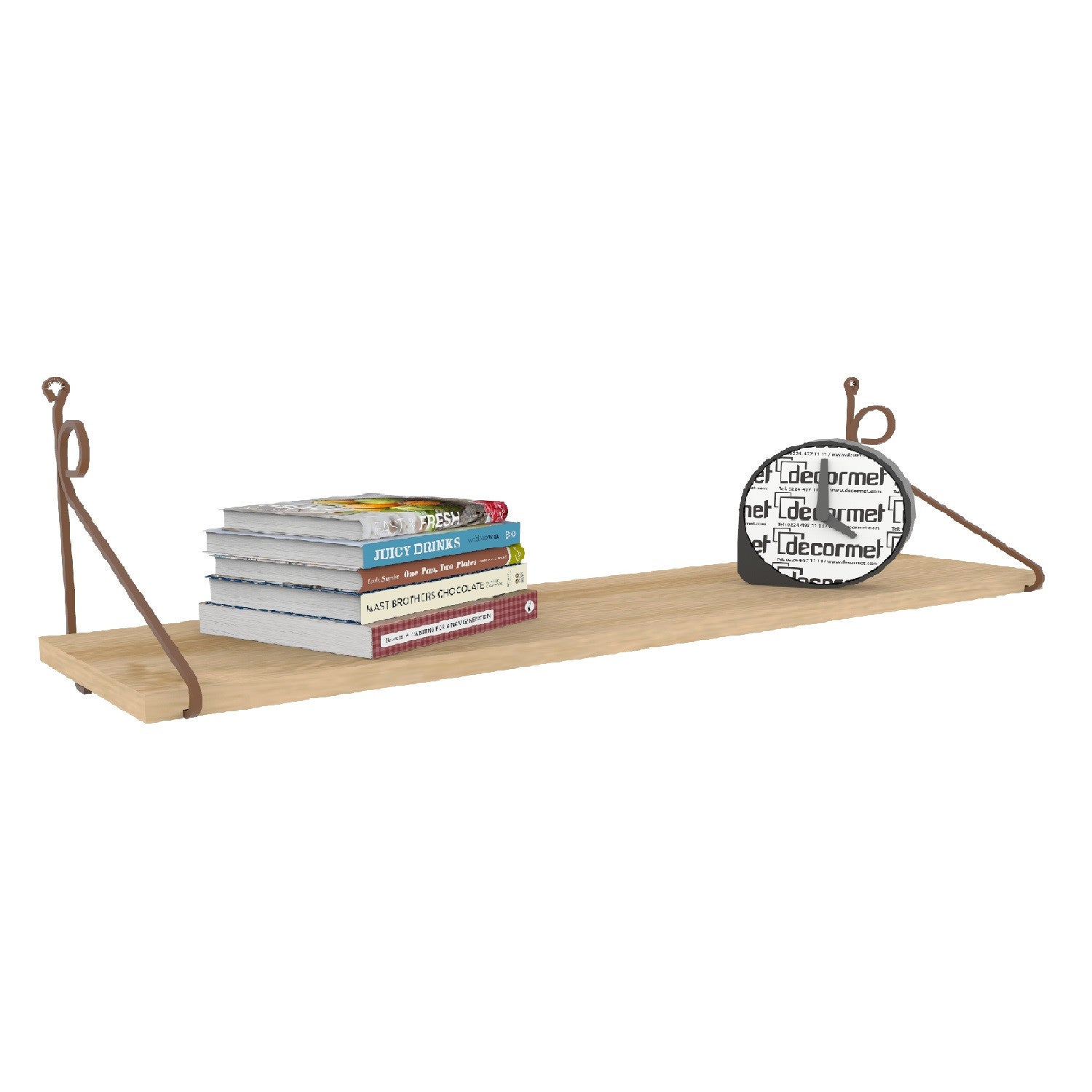 Prateleira de parede – 72 cm x 27 cm x 20 cm – Carvalhos – 100% painel de partículas revestido a melamina