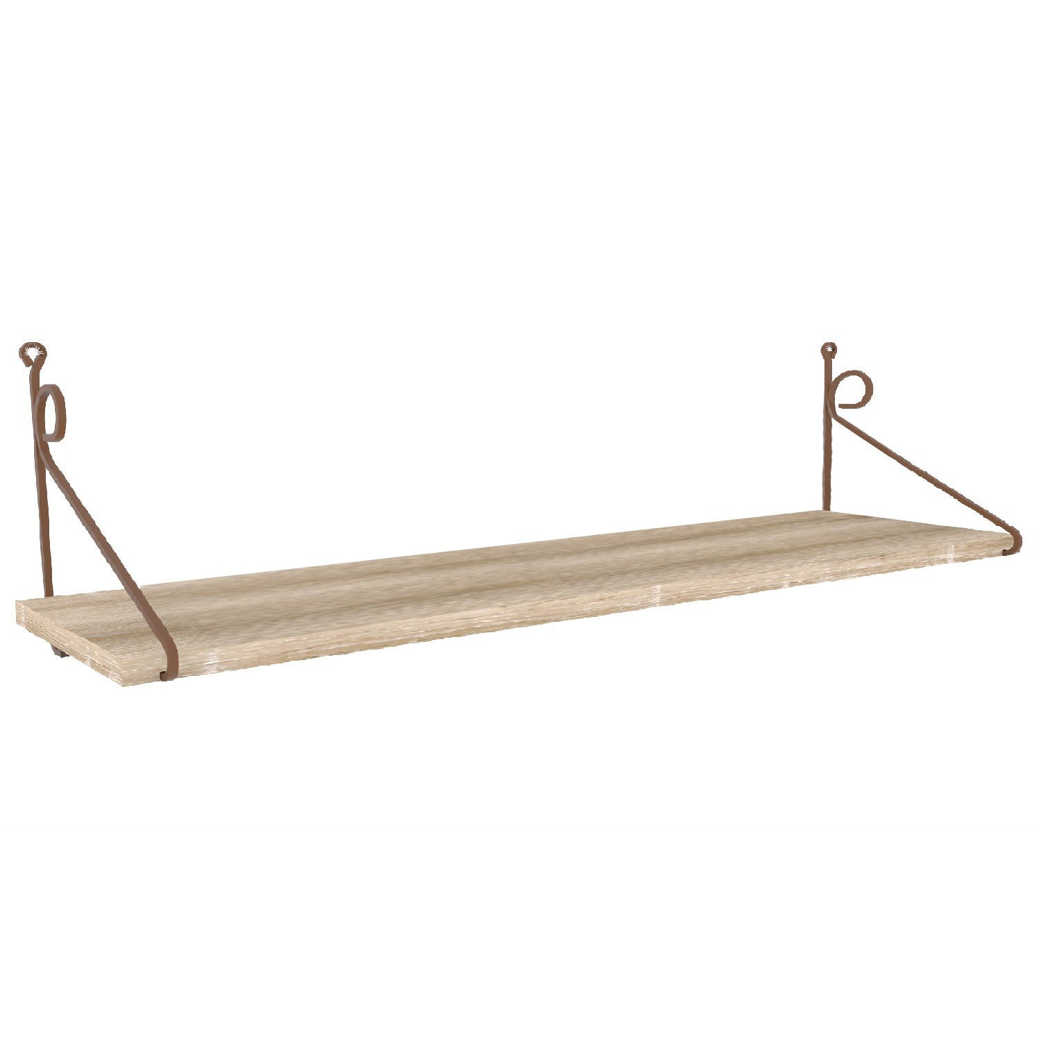 Prateleira de parede – 72cm x 27cm x 20cm – Castanho – Painéis de partículas revestidos a melamina