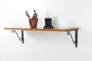 Prateleira de parede – 72 cm x 25 cm x 20 cm – nogueira – painel de partículas com revestimento em melamina