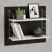 Prateleira de parede moderna – 72 cm x 58 cm x 20 cm – branca – painel de partículas revestido a melamina