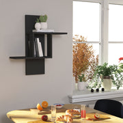 Prateleira de Parede Escandinava – 64 x 70 x 20 cm – Antracite – Painel de partículas revestido a melamina