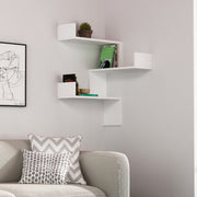 Prateleira de Parede Escandinava – 60 x 90 x 60 cm – Branca – Painel de partículas