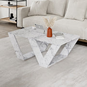 Mesa de Centro – 110cm x 40cm x 60cm – Mármore de Carrara – Painéis de Partículas