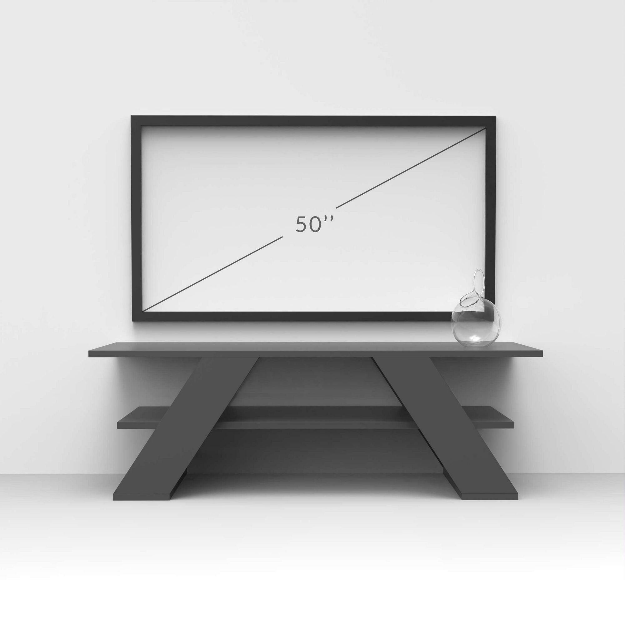 Móvel de TV – 120 cm x 40 cm x 33,5 cm – Verde Cinza – Painel de Partículas