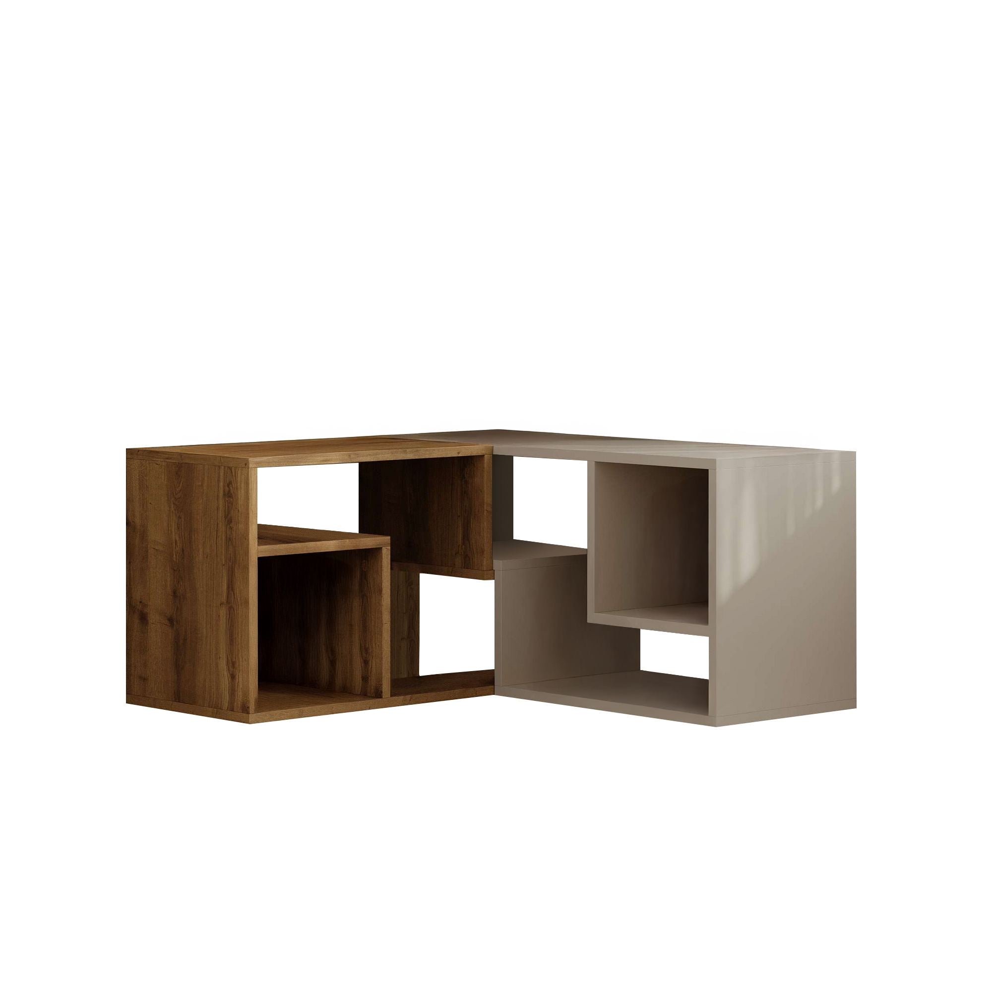 Móvel de TV – 145 cm x 44.8 cm x 35 cm – Cor Hitit e Arenito – Painéis de Partículas revestidos a Melamina