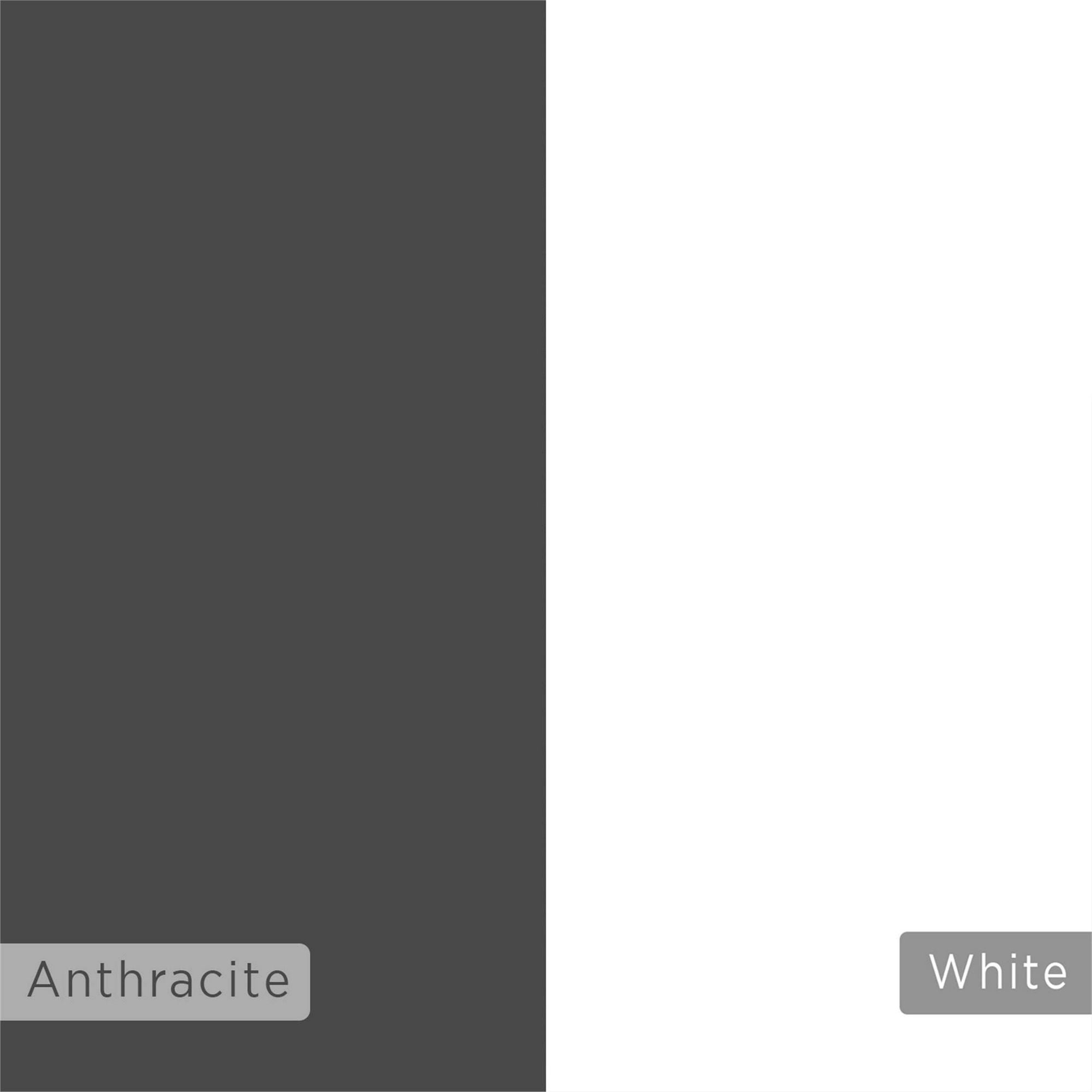 Móvel de TV – 180 cm – Antracite e Branco – Painel de Partículas Revestido a Melamina