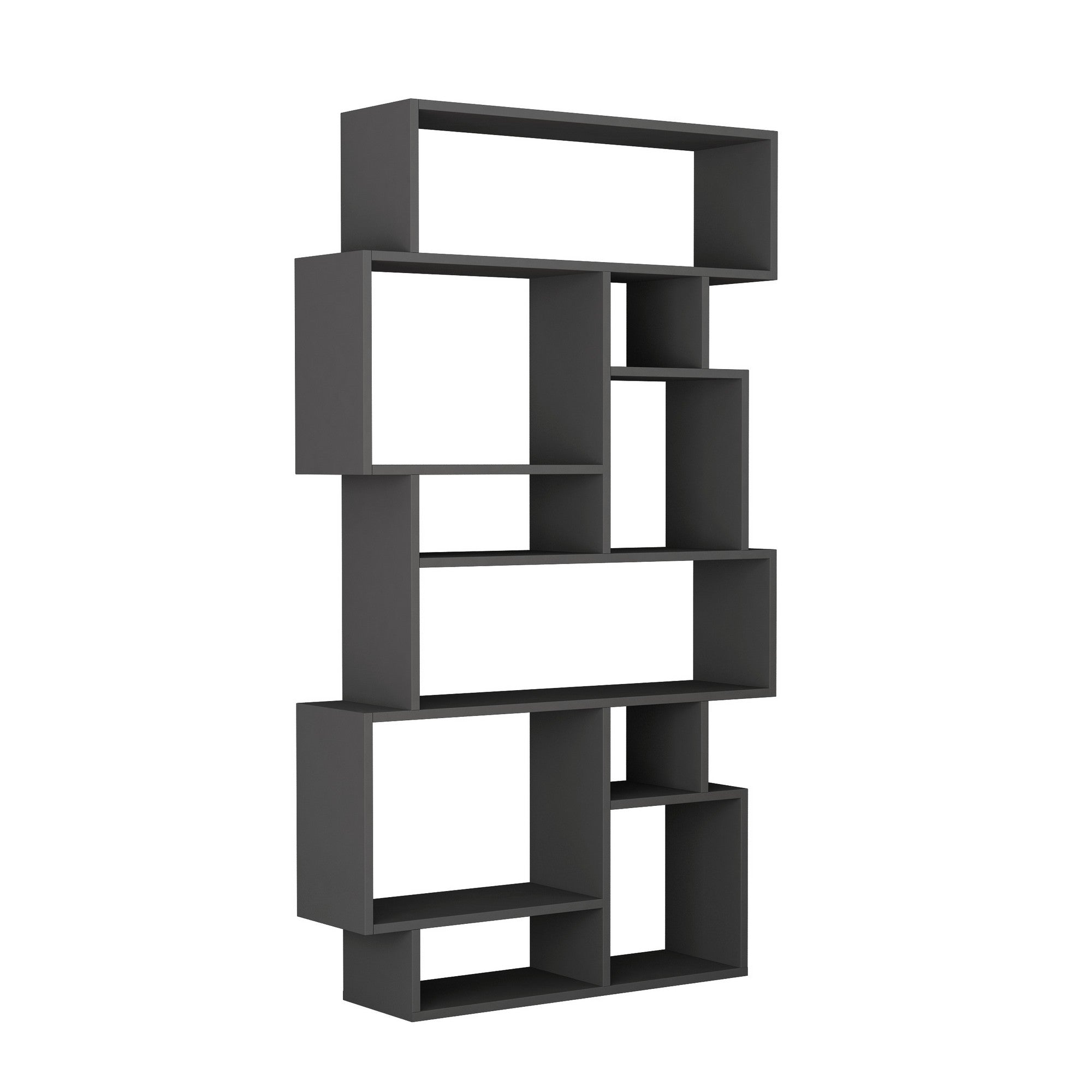 Estante moderna – 96 x 168,5 x 25,5 cm – Antracite – Aglomerado revestido de melamina