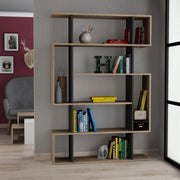 Estante moderna – 110 x 161 x 25,5 cm – Carvalho Sonoma e Antracite – Aglomerado revestido em melamina