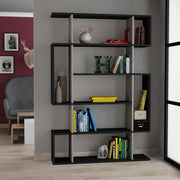 Estante moderna – 110 x 161 x 25,5 cm – Antracite e Marrom Claro – Melamina