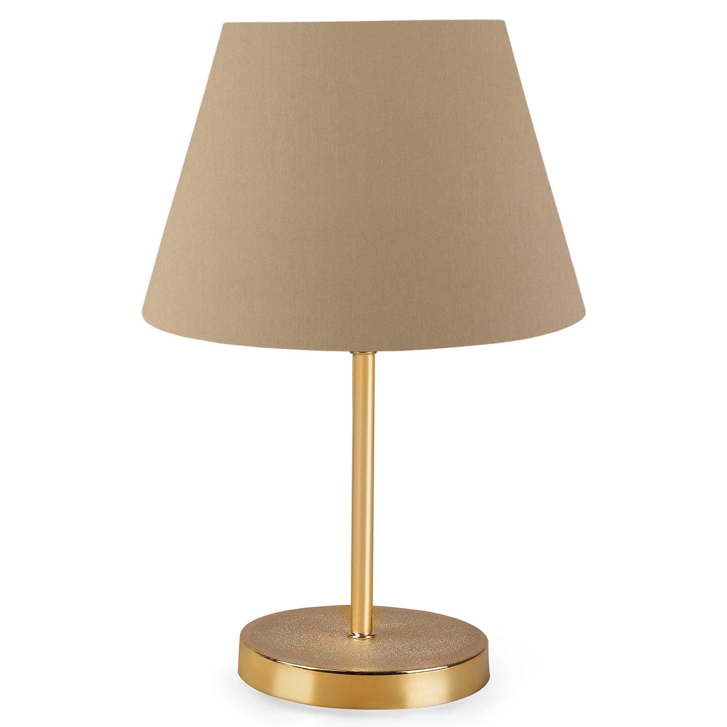 Candeeiro de Mesa – 37 cm – Marrom – PVC e Metal