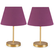 Conjunto de Candeeiros de Mesa – 37 cm – Roxo – PVC