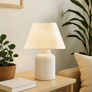 Candeeiro de Mesa – 31 cm – Creme – PVC