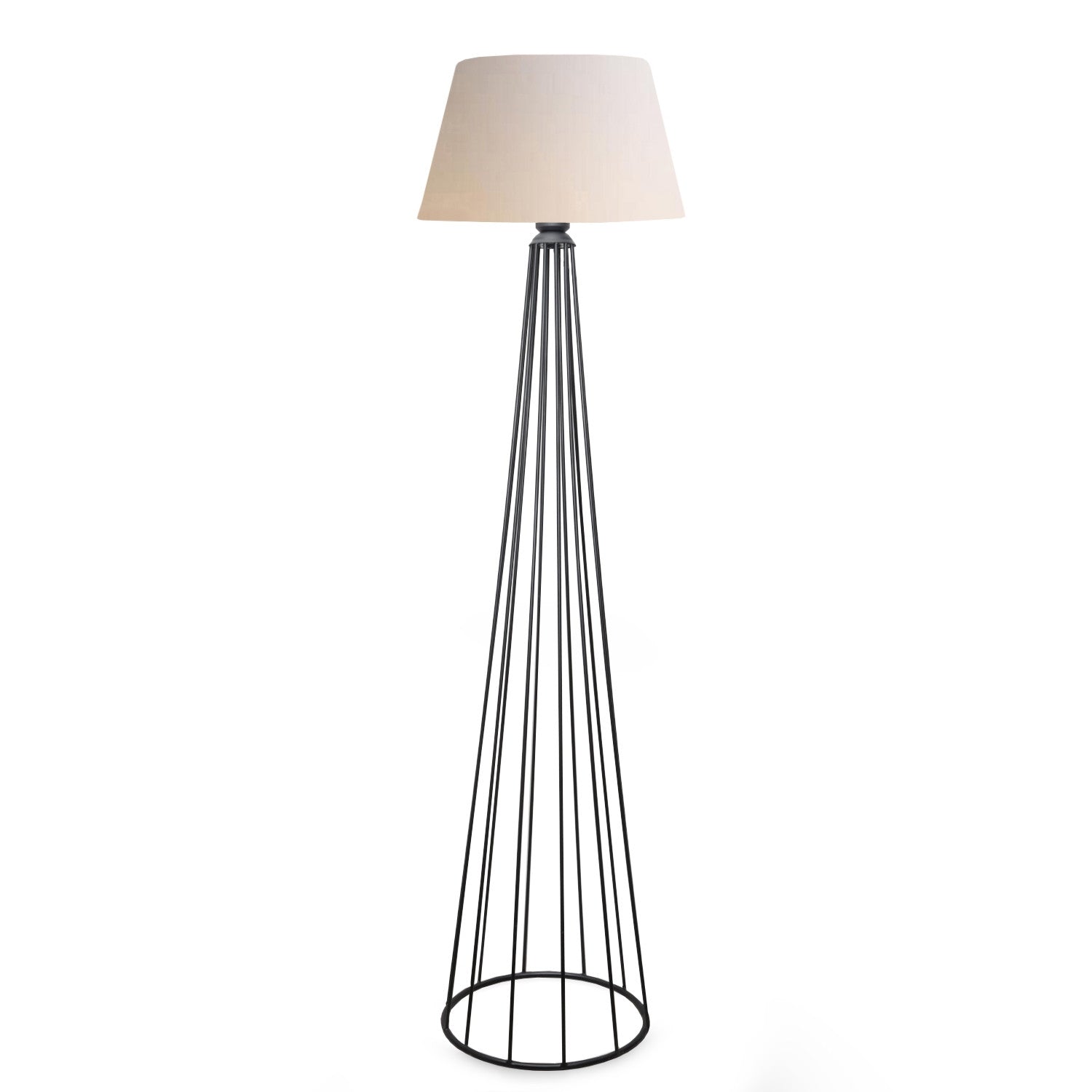 Candeeiro de Pé – 155 cm – Creme – Metal