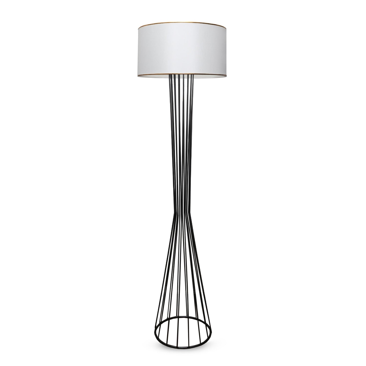 Candeeiro de Pé – 155 cm – Branco – Metal