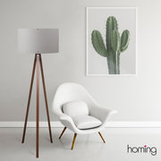Candeeiro de Pé Escandinavo – 140 cm de Altura – Cinza – 100% MDF