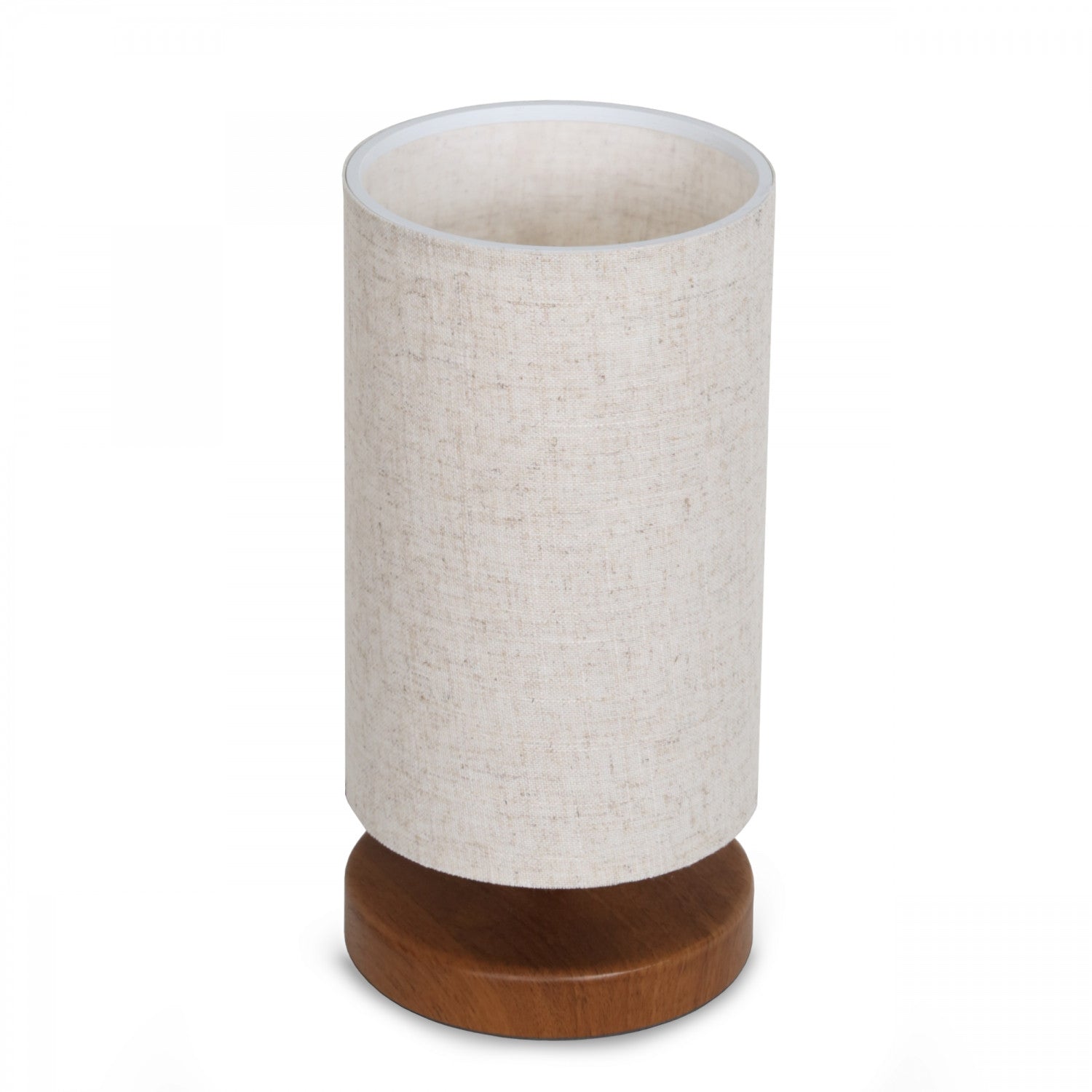 Candeeiro de Mesa – 31 cm – Creme – PVC e MDF