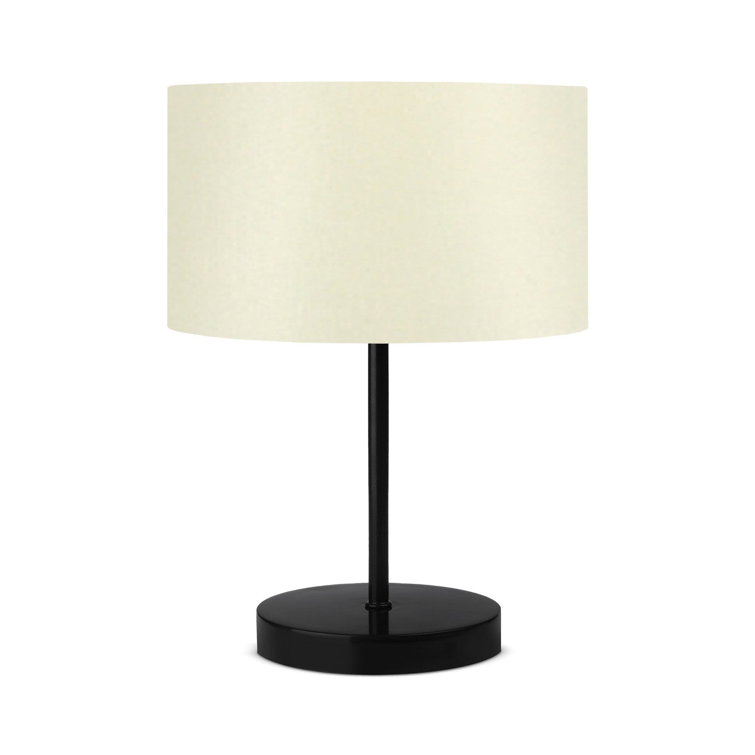 Candeeiro de Mesa – 37 cm – Creme – PVC e metal