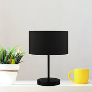 Candeeiro de Mesa – 37 cm – Preto – PVC e Metal