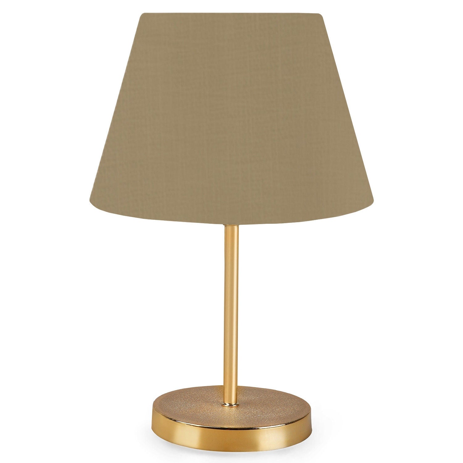 Candeeiro de Mesa – 37 cm – Dourado – PVC e metal
