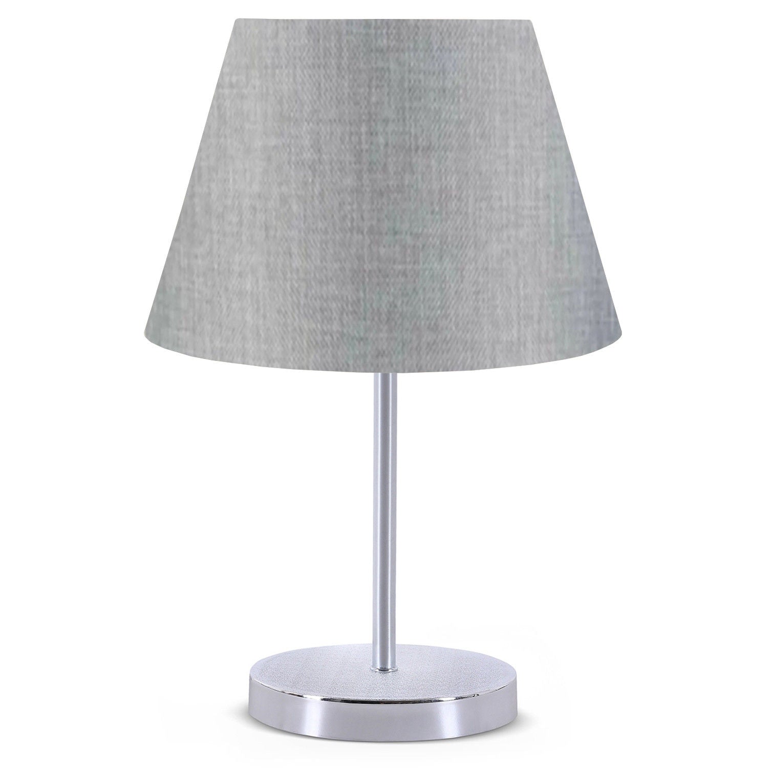 Candeeiro de Mesa – 37 cm – Cinza – PVC e Metal