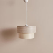 Candeeiro de Teto – 30 cm de diâmetro – bege – 100% PVC