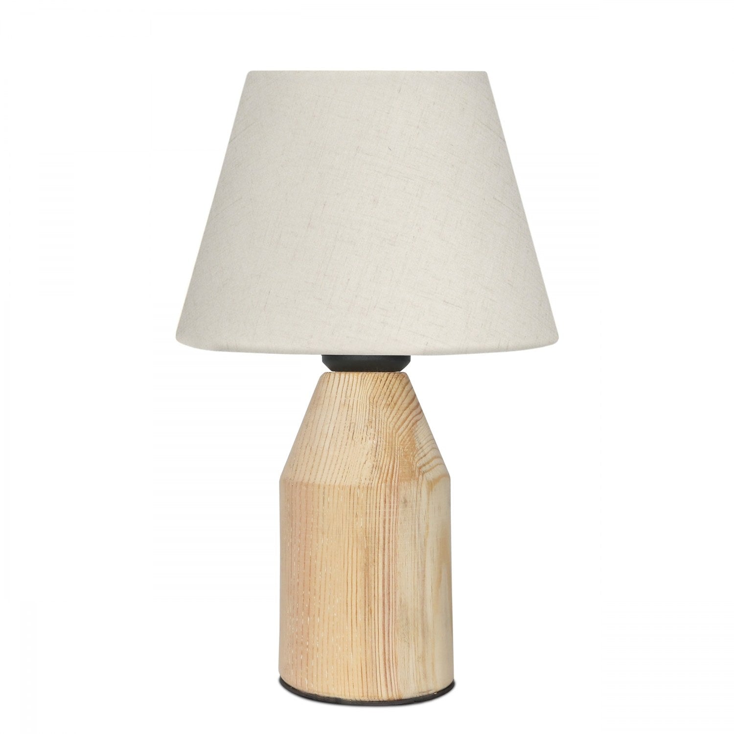 Candeeiro de Mesa – 31 cm – Creme – Madeira