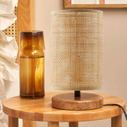Candeeiro de Mesa – 31 cm – Creme – Madeira