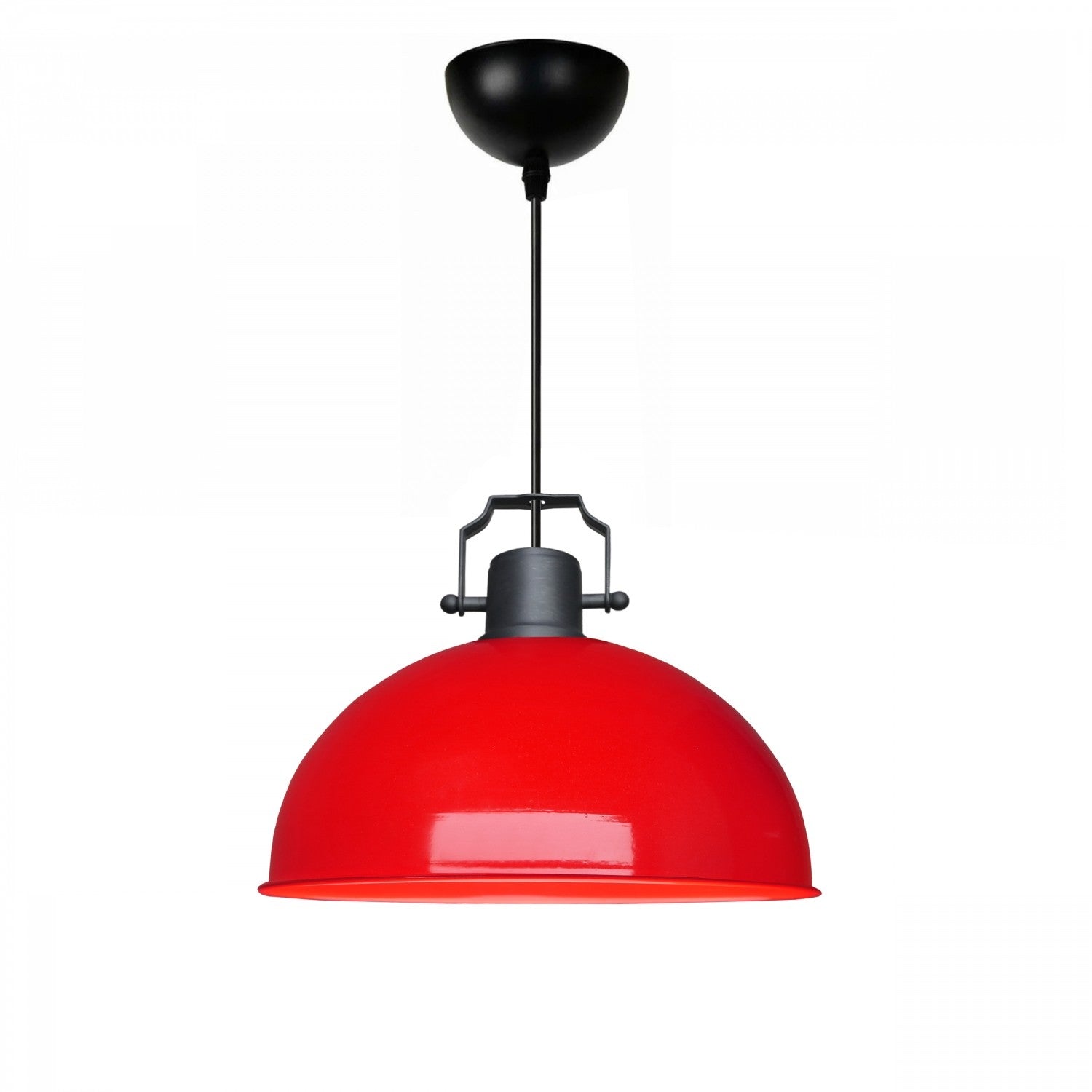 Candeeiro de Teto – 80 cm – Vermelho – Metal