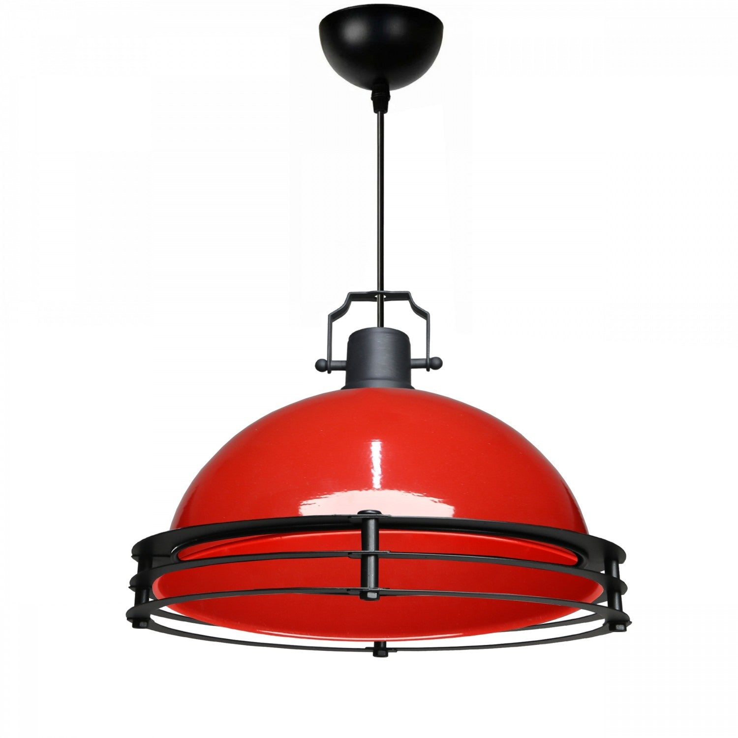 Candeeiro de Teto – 100 cm – Vermelho – Metal