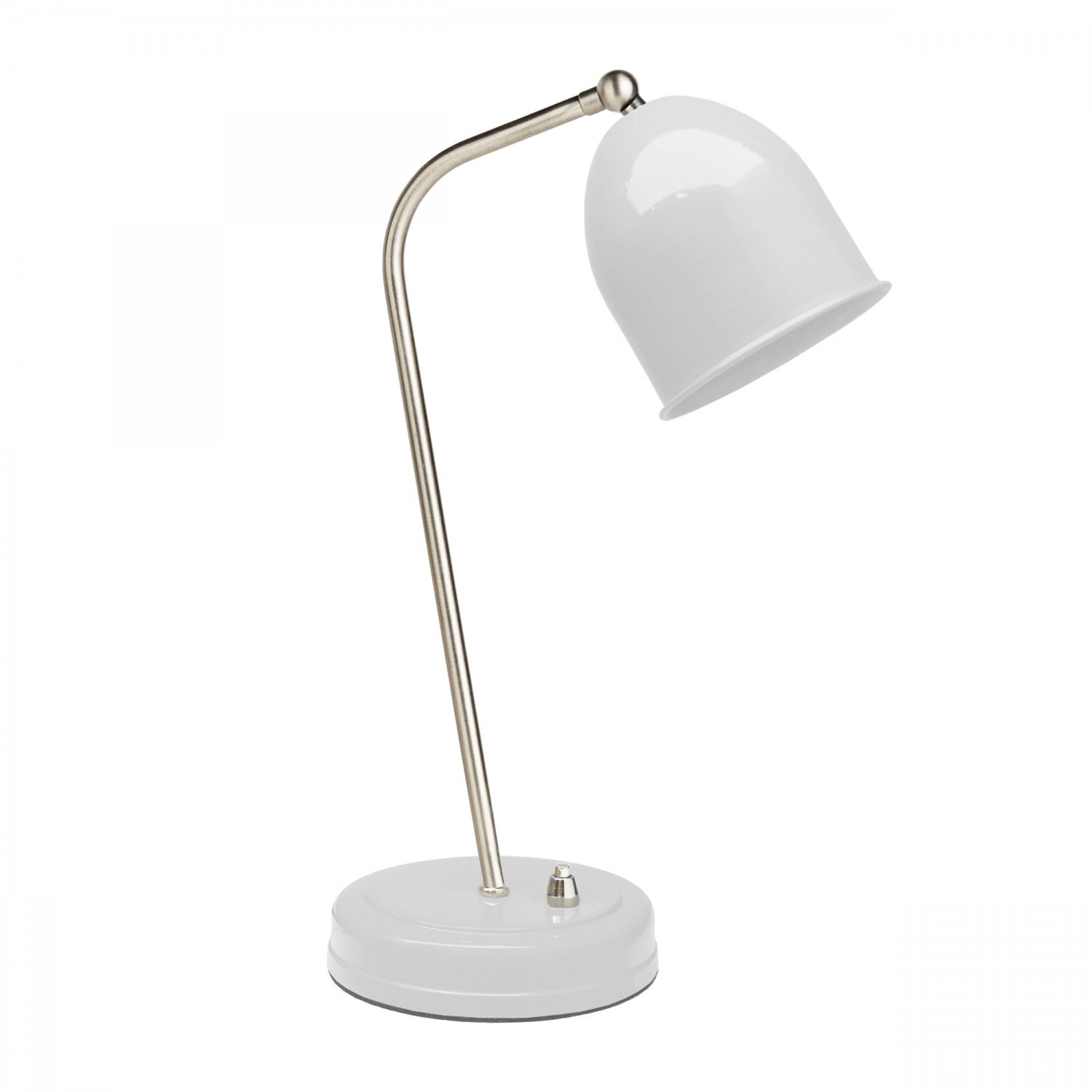 Candeeiro de Mesa – 39 cm – Branco – Metal