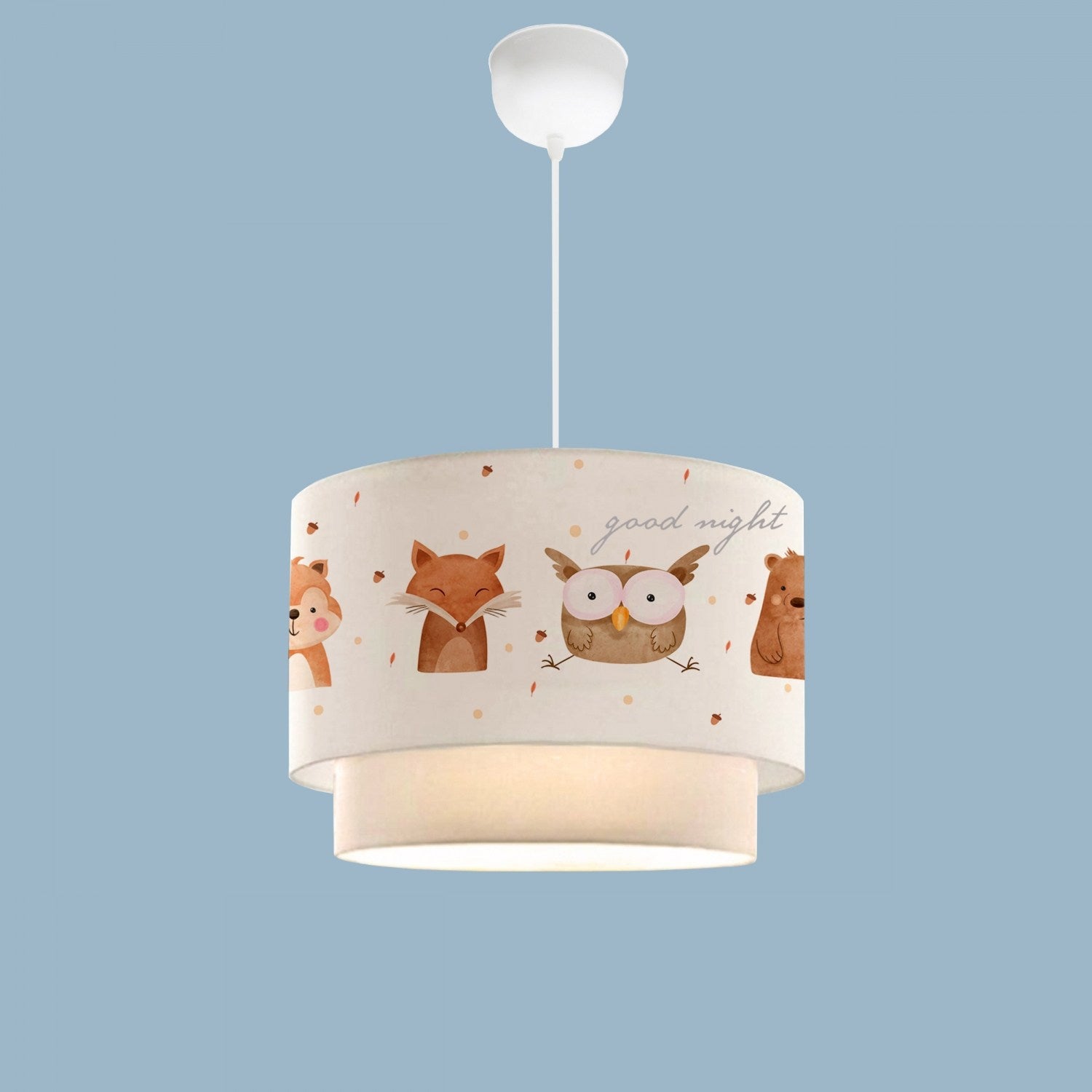 Candeeiro de Teto – 30 cm – Multicolorido – Tecido