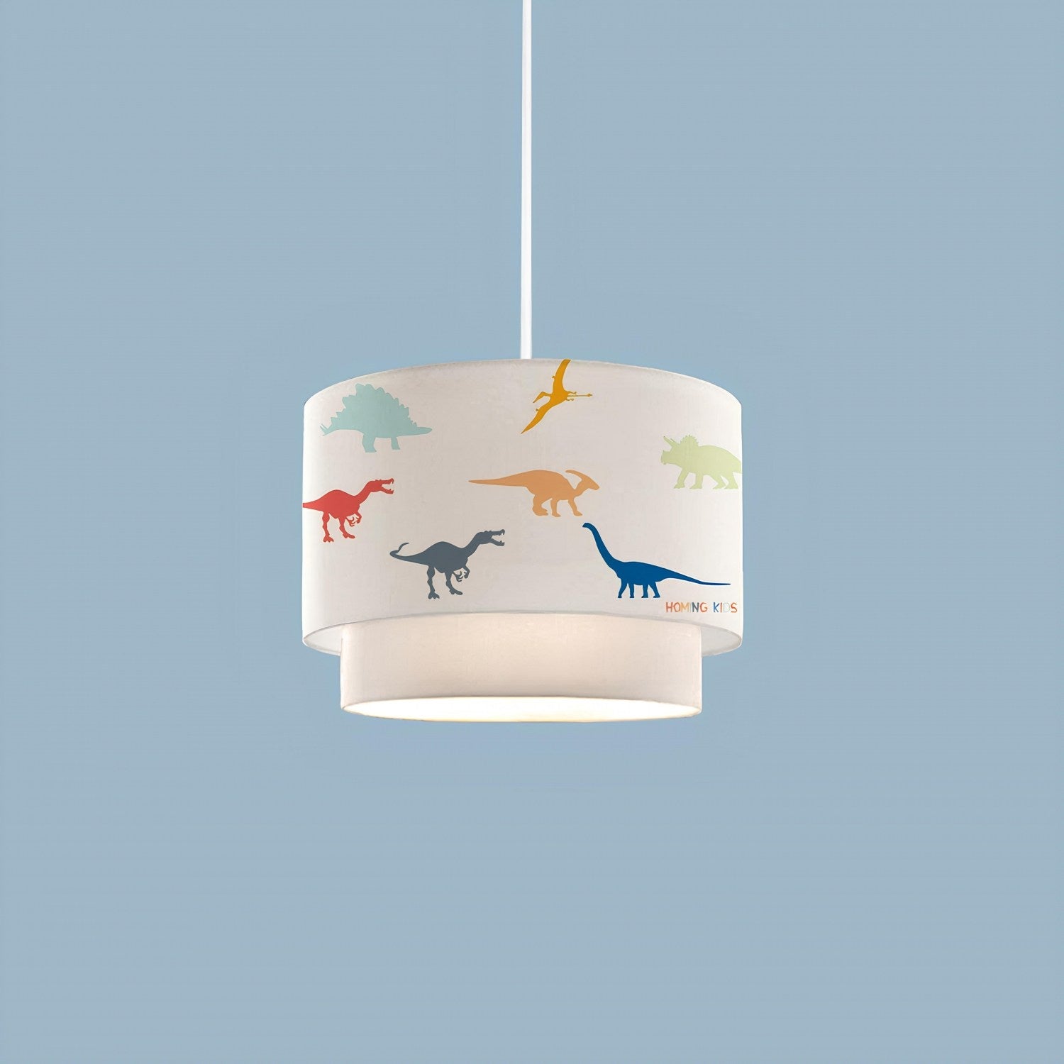 Candeeiro de Teto – 70 cm – Multicolorido – Tecido