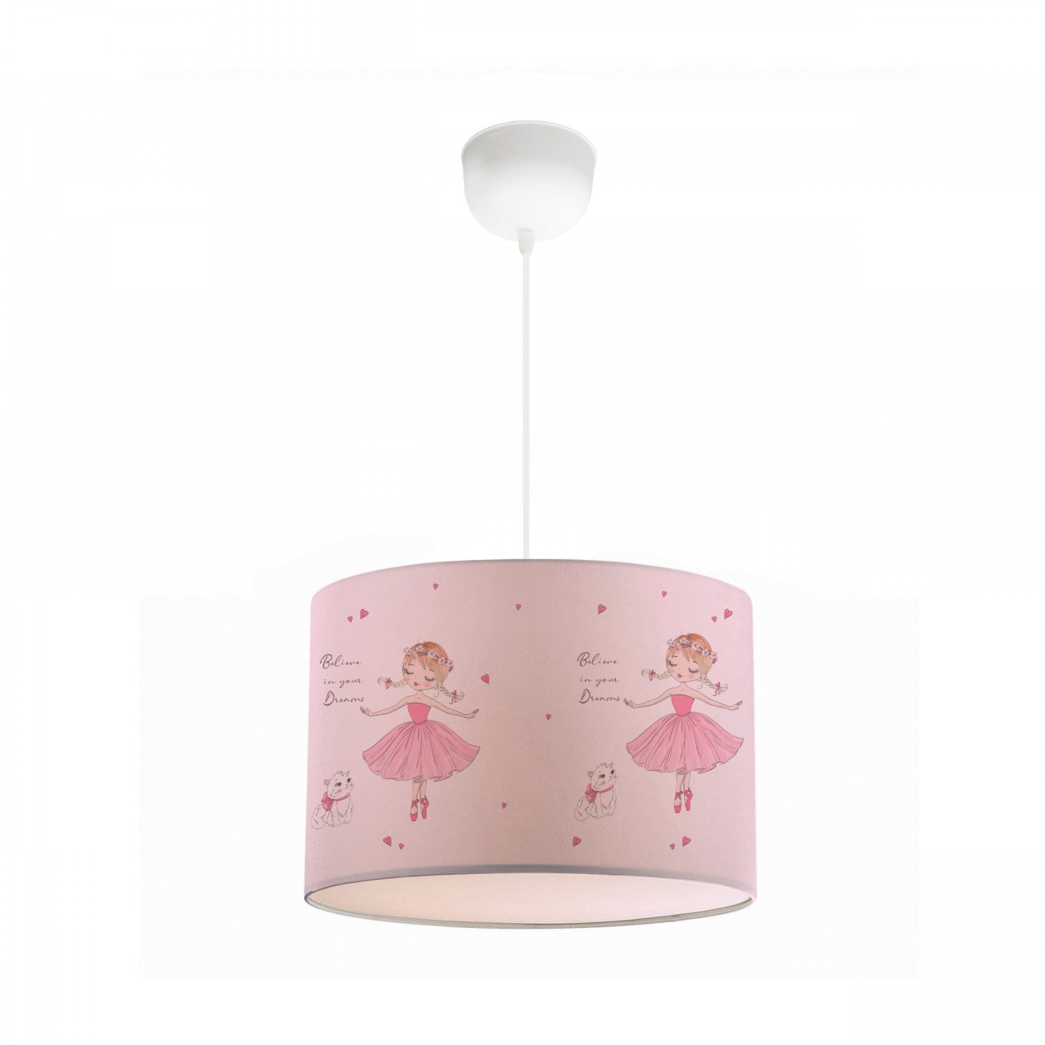 Candeeiro de Teto – 70 cm – Multicolorido – Tecido