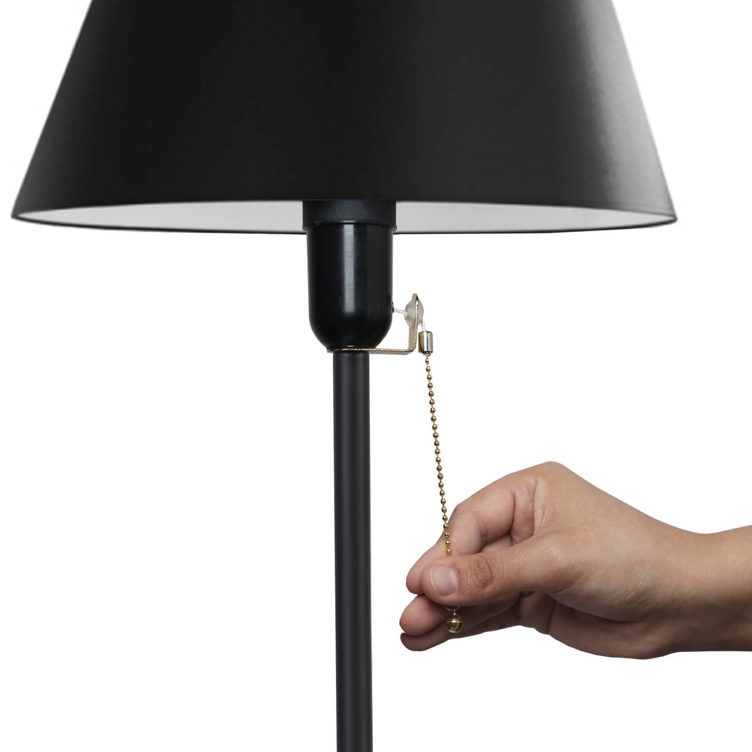 Candeeiro de Pé – 152 cm – Preto – Metal