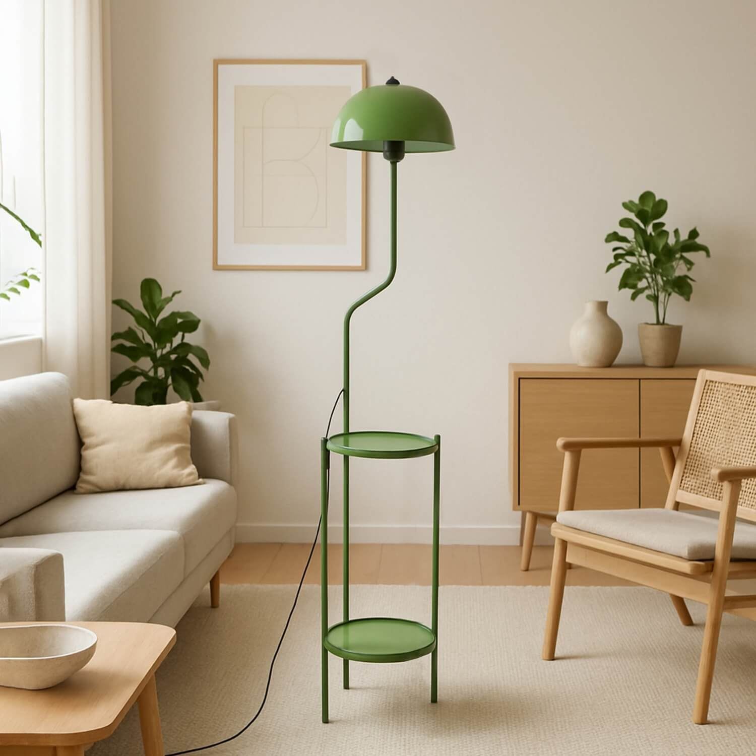 Candeeiro de Pé – 135 cm – Hortelã – Metálico