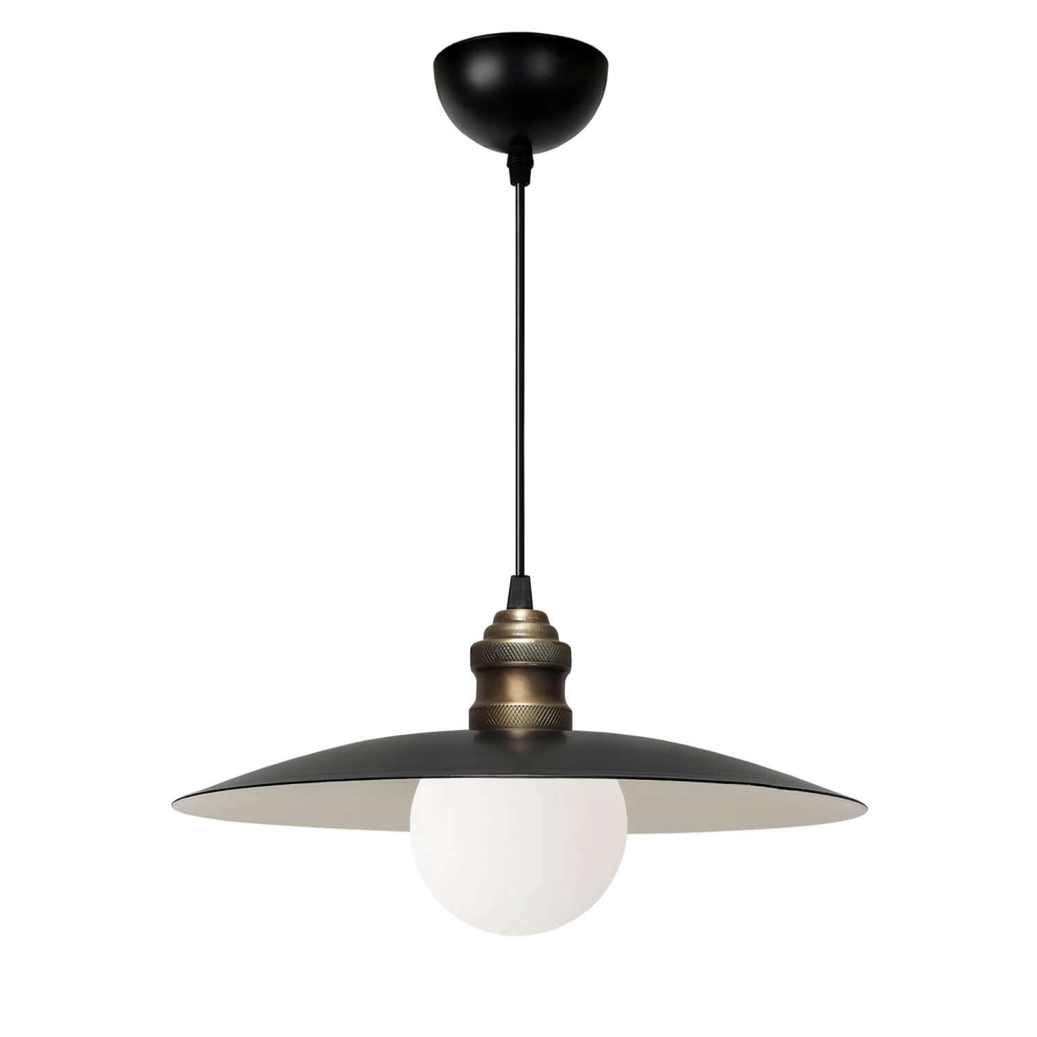 Candeeiro de Teto – 100 cm – Preto – Metal