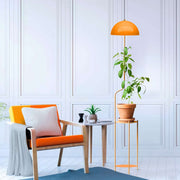 Candeeiro de Pé – 25 x 25 x 140 cm – Laranja – Metal
