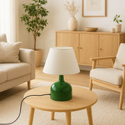 Candeeiro de Mesa – 22 x 22 x 30 cm – Creme – Metal