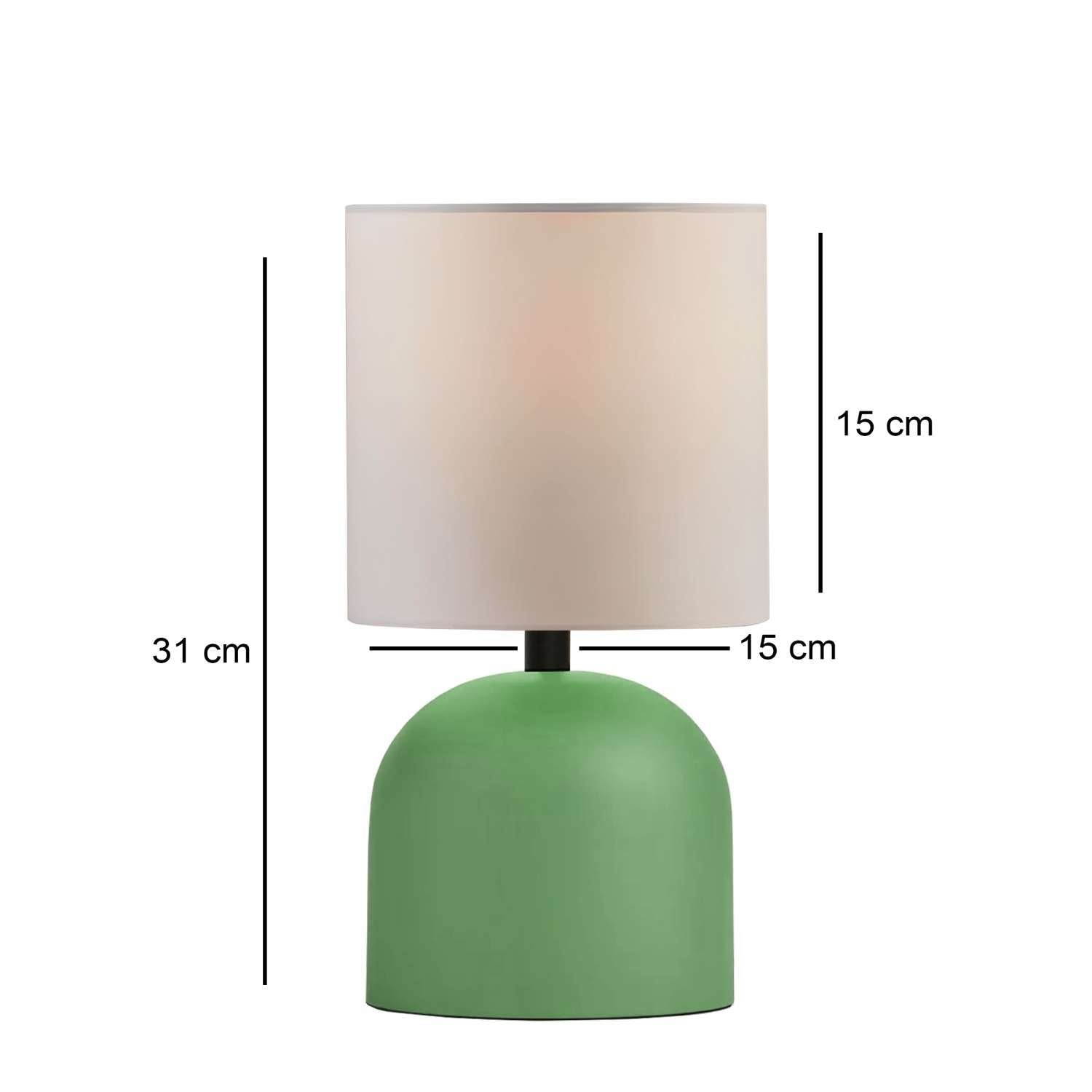 Conjunto de Candeeiros de Mesa – 15 x 15 x 31 cm – Creme e Amarelo – Metal e PVC