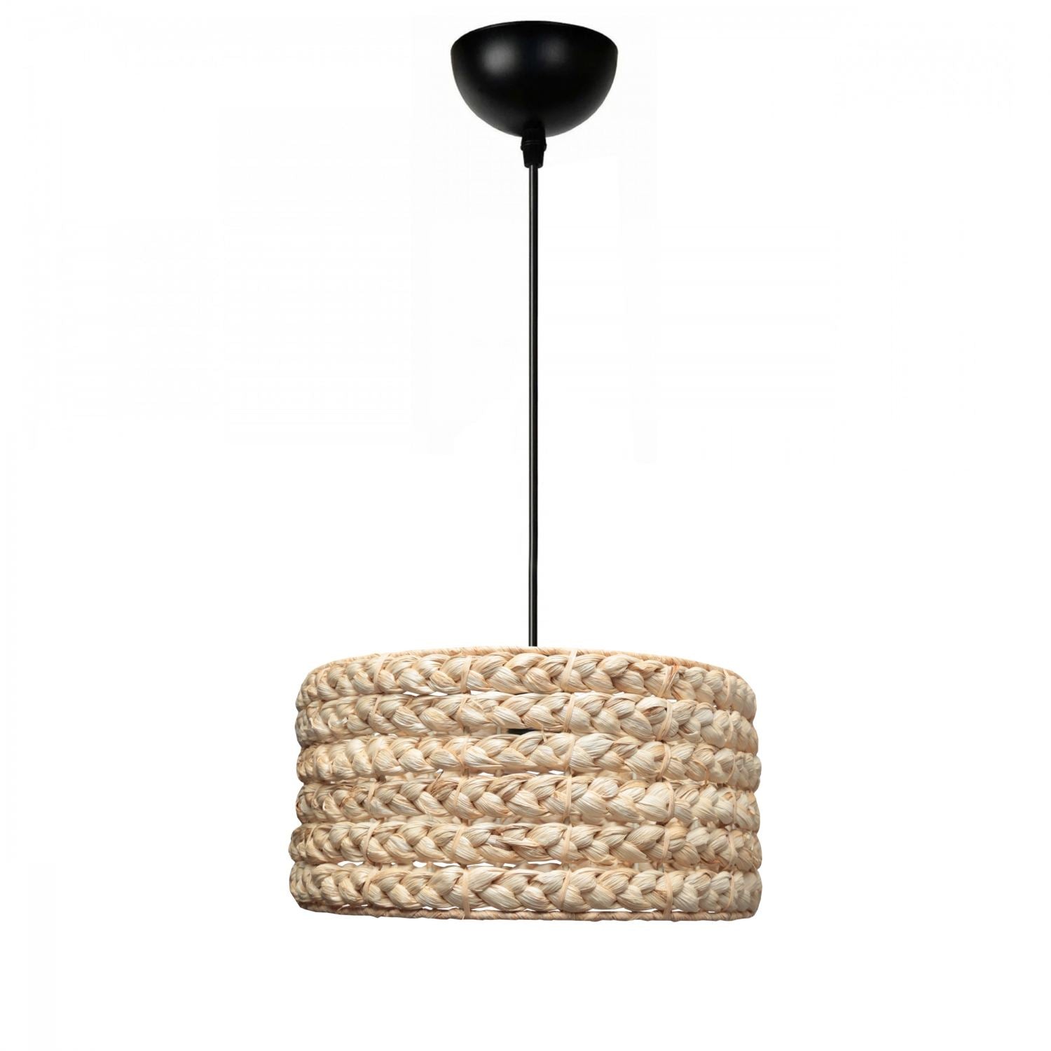 Candeeiro de Teto – 20-70 cm – Natural – Metal e Corda