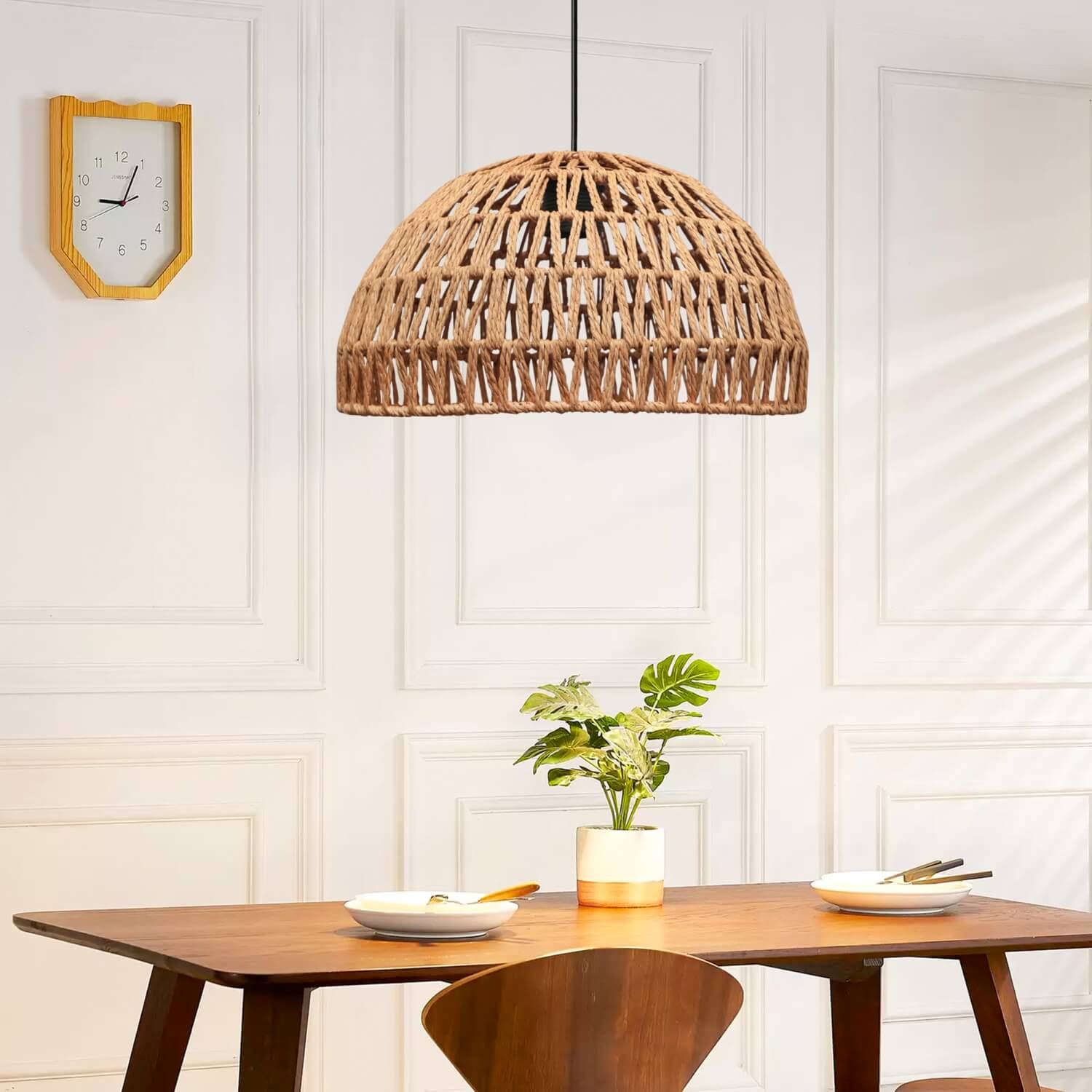 Candeeiro de Teto – 22-70 cm – Cor natural – Metal