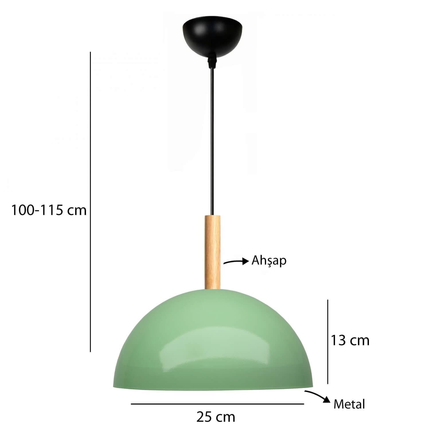 Candeeiro de Teto – 25-100 cm – Menta – Metal
