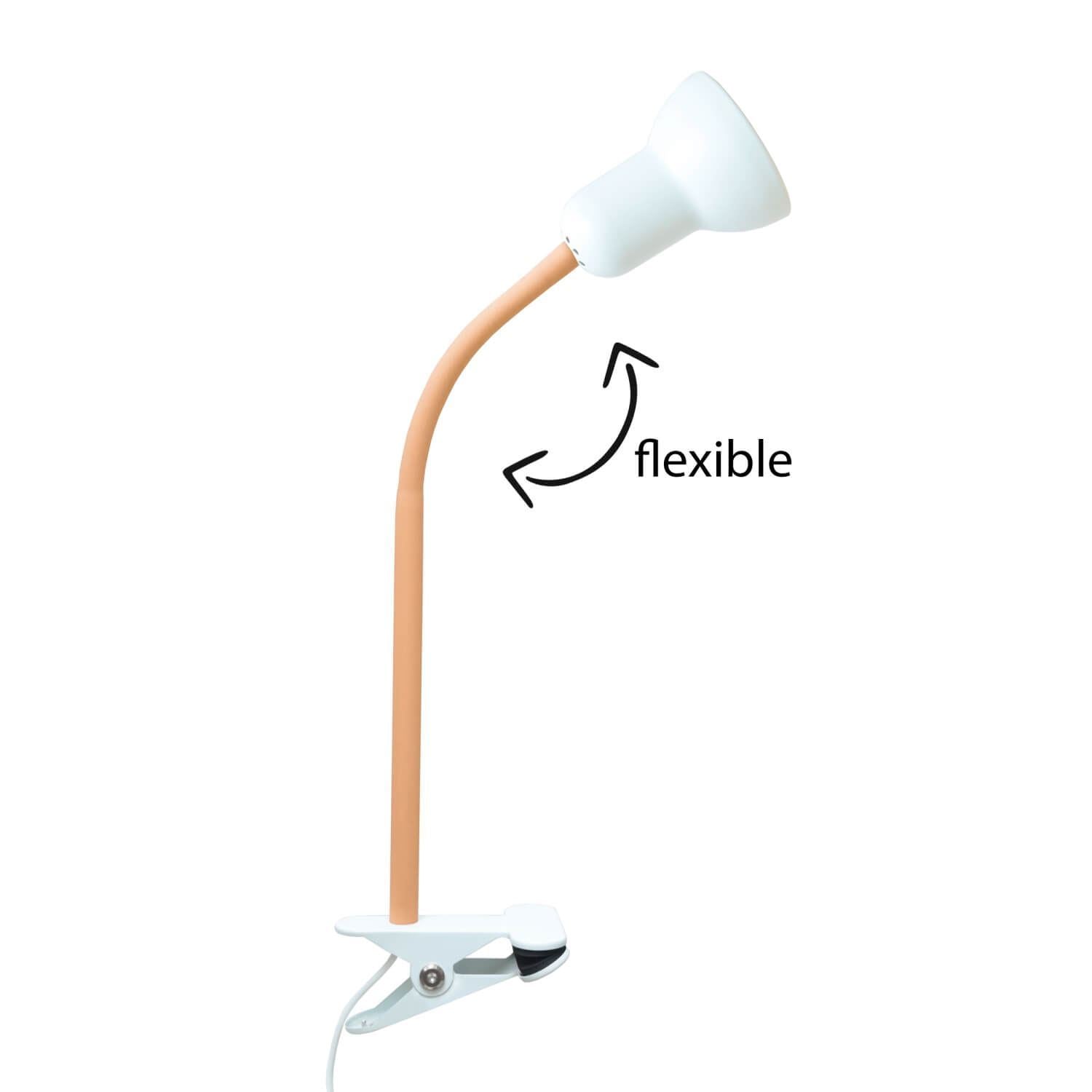 Candeeiro de Mesa – Ø9 h:11 cm – Rosa Claro – Silicone com tampa de metal