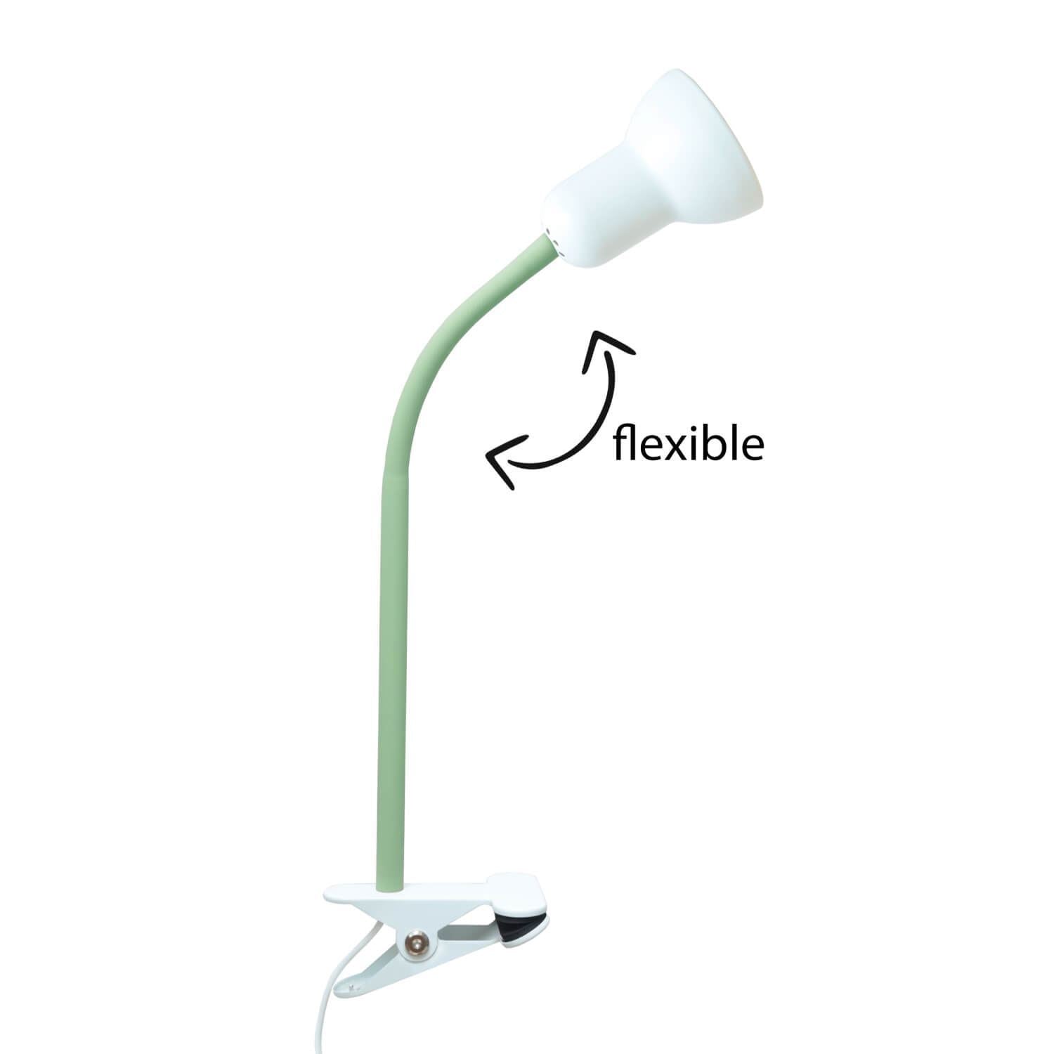 Candeeiro de Mesa – Ø9 h:11 cm – Verde-Menta – Silicone e Metal