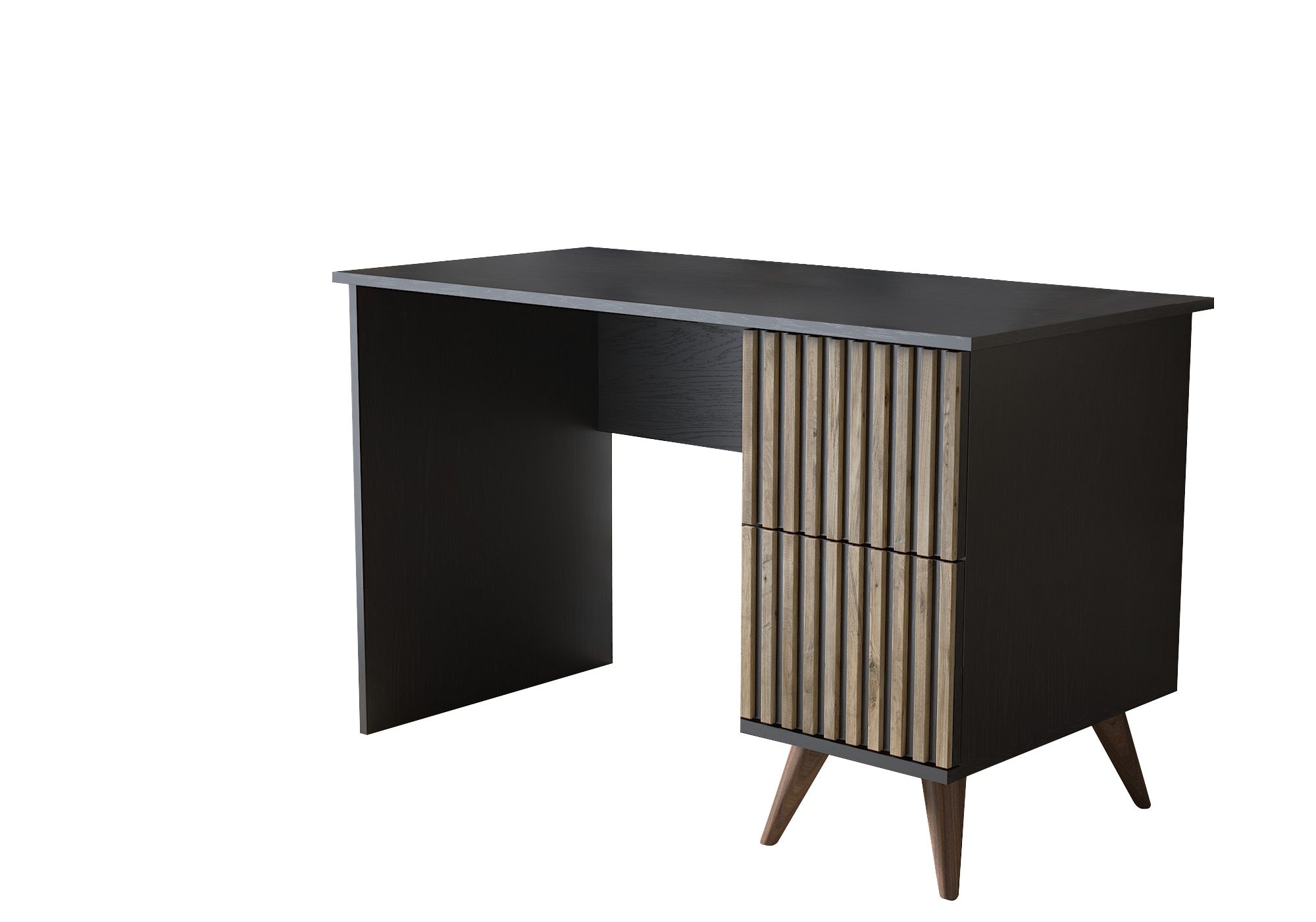 Secretária de Estudo – 127 cm x 65 cm – Preto, Madeira, Pinho do Atlântico – Aglomerado
